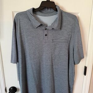 Duluth Trading Co Armachillo Men's Heather Gray Polo Shirt